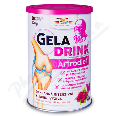 Geladrink Artrodiet práškový nápoj malina 420g