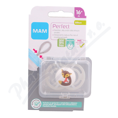 MAM Dudlík Perfect 16+m bílý 1ks