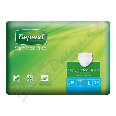 Depend Slip Normal inkont.kalhotky vel.L 15ks