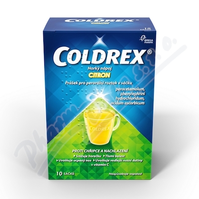 Coldrex Horký nápoj Citron por.plv.sol.scc.10