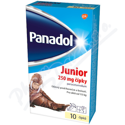 Panadol Junior 250mg sup. 10 CZ