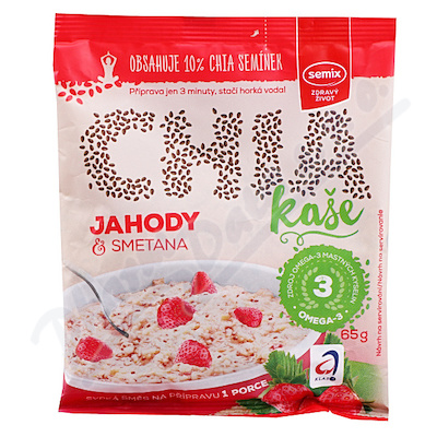 Chia kaše jahody a smetana 65g