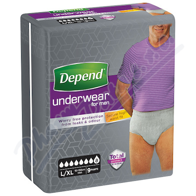 Depend Super inkont.kalh.vyšší pas muži L/XL 9ks