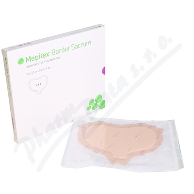 Mepilex Border Sacrum krytí 22x25cm 10ks