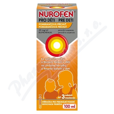 Nurofen pro děti 20mg/ml por.sus.100ml II