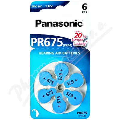 Panasonic PR675(PR44) baterie do naslouchadel 6ks