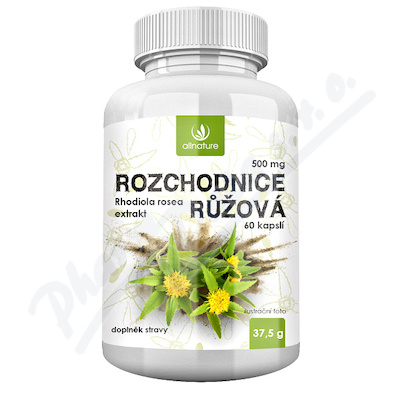 Allnature Rozchodnice Rhodiola Rosea 500mg cps.60