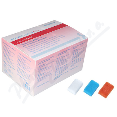 Wound pad bílý/červený/modrý 4x3ks schülke