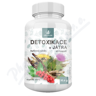 Allnature Detoxikace+játra bylinný extrakt cps.60