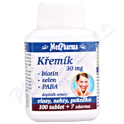 MedPharma Křemík 30mg+Biotin+PABA tbl.107