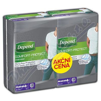 Depend Normal inkont.kalh.muži Duopack L/XL 2x9ks