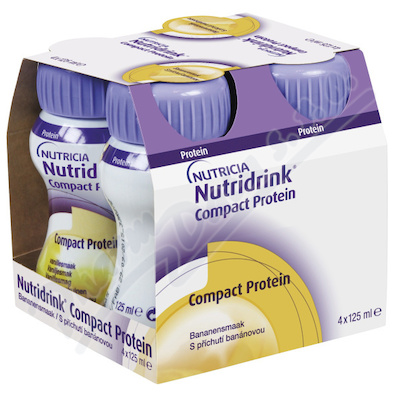 Nutridrink Compact Protein př.banán.sol.4x125ml