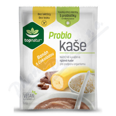 Topnatur Probio kaše banán s čokoládou 60g