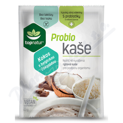 Topnatur Probio kaše kokos s belgic.čokoládou 60g