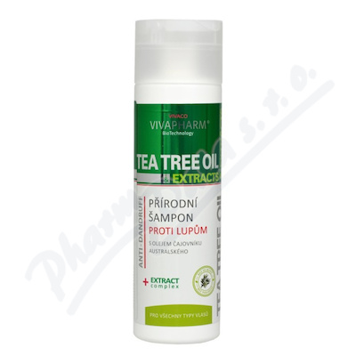 VIVAPHARM Tea Tree Oil přírodní šampon lupy 200ml