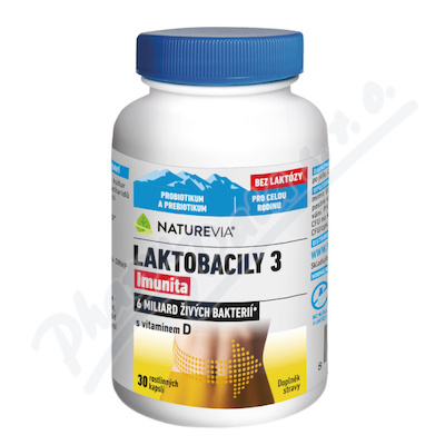 NatureVia Laktobacily 3 Imunita cps.30