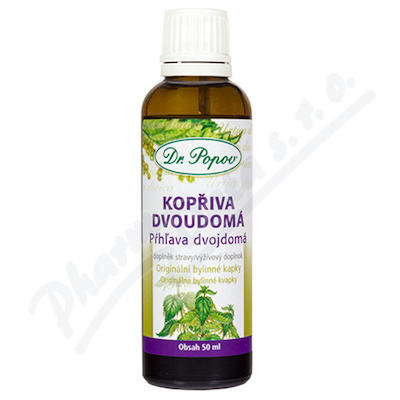 Dr.Popov Kapky bylinné Kopřiva dvoudomá 50ml