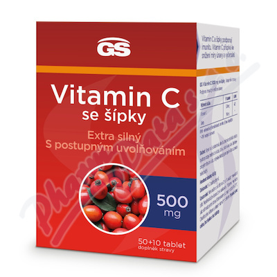 GS Vitamin C500 se šípky tbl.50+10