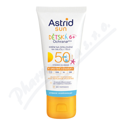 Astrid SUN dětský opalovací krém 6m+ SPF50 75ml