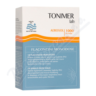 TONIMER lab Aerosol 1000mOsm/kg jednodáv.ampu.18ks