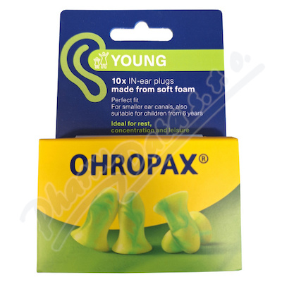 Ohropax Chránič sluchu YOUNG 10ks