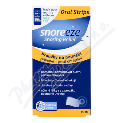 SNOREEZE Proužky přil.na podneb.roti chrápání 14ks