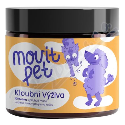 MOVit PET Kloubní Výživa s příchutí masa tbl.100