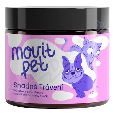 MOVit PET Snadné Trávení s příchutí masa tbl.100