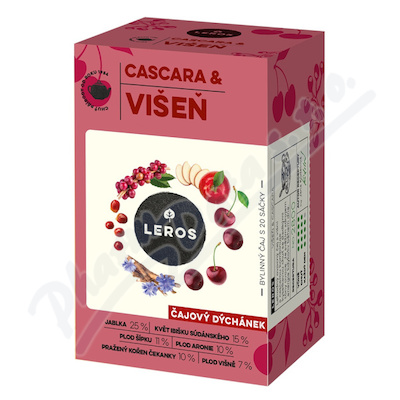 LEROS Čajový dýchánek cascara&višeň 20x2g
