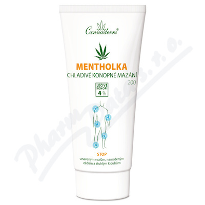 Cannaderm Mentholka konopné mazání 200ml