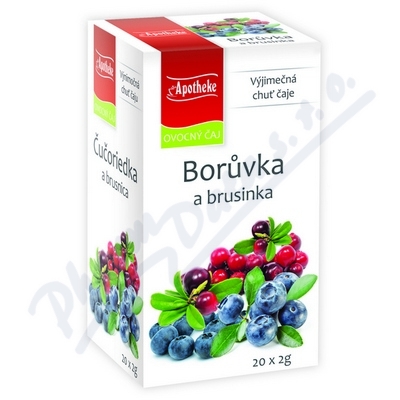 Apotheke Borůvka a brusinka čaj 20x2g