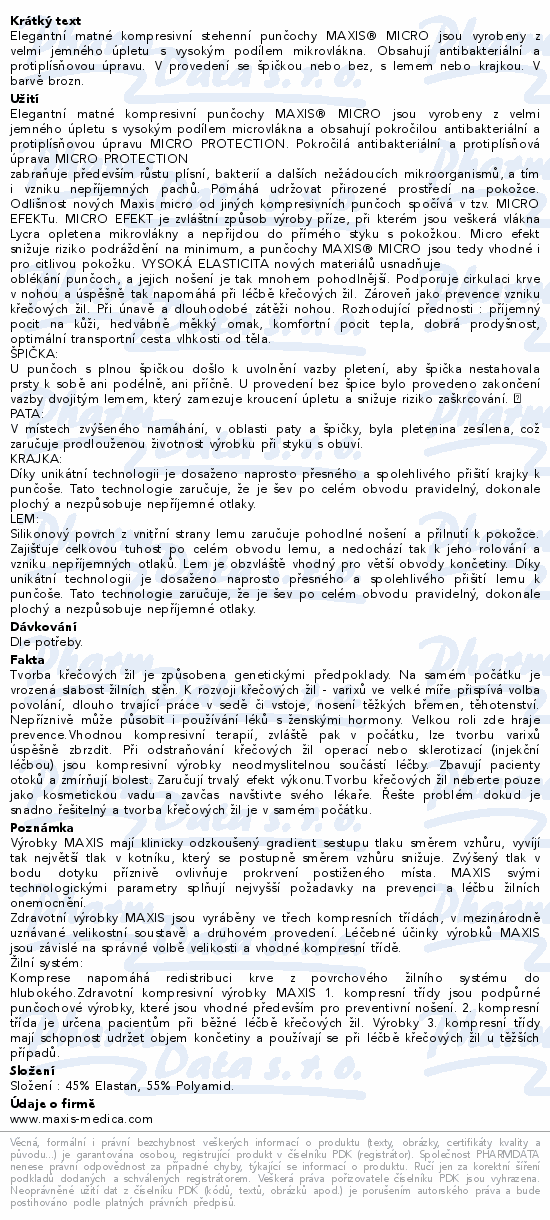 Maxis MICRO stehen.punč.vel.3K kraj.bronz bez šp.