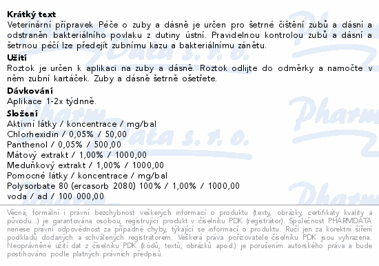 PET HEALTH CARE Péče o zuby a dásně 100ml