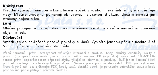 VIVACO vyživující šampon 400ml