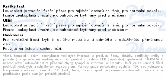 Leukoplast fixační klasic.páska/cívka 2.5cmx4.6m