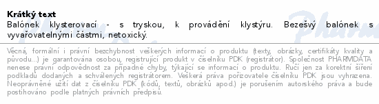 Balonky klysterovací 70/95 vel.7