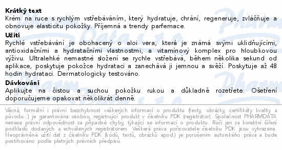 INDULONA krém na ruce rychlé vstřebávání 50ml