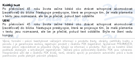 Brýle čtecí +1.50 modro-černé s pouzdrem FLEX