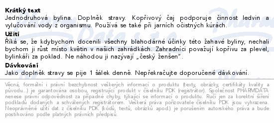 LEROS Kopřiva čaj 20x1g