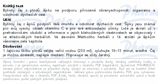 LEROS Šípek čaj 150g