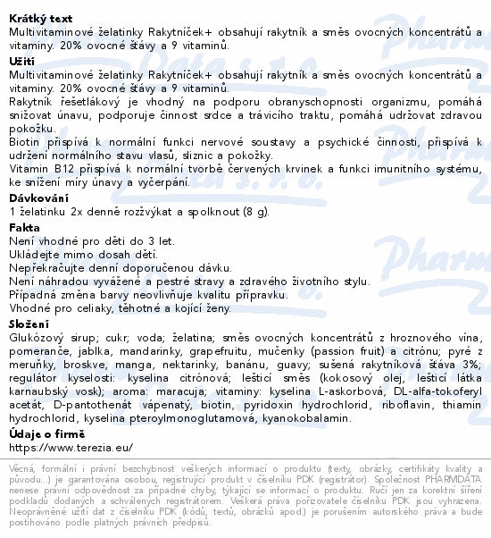 RAKYTNÍČEK+ želatinky 50ks Chaloupka 2022