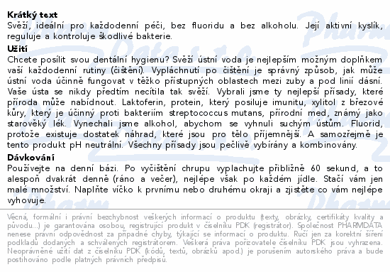 Bluem ústní voda bez fluoridu 250ml