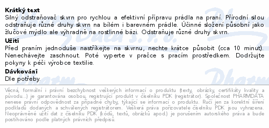 Frosch Sprej na skvrny a la žluč. mýdlo EKO 500ml