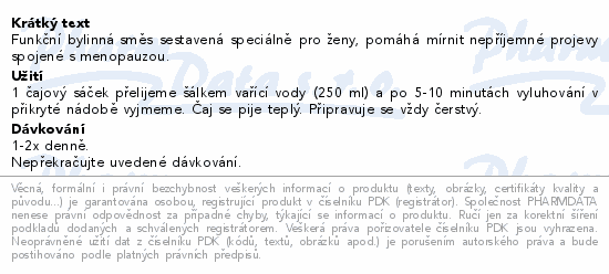 LEROS Klidná menopauza čaj 20x1.3g