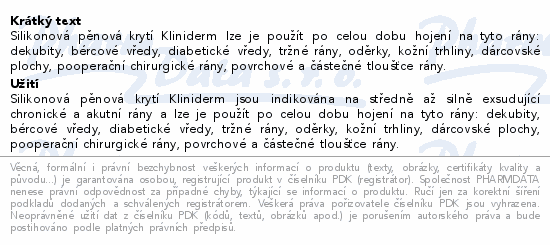 Superabsorpční obvaz Kliniderm 10x10cm 10ks