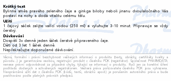 LEROS Bylinková vitalita čaj 20x2g