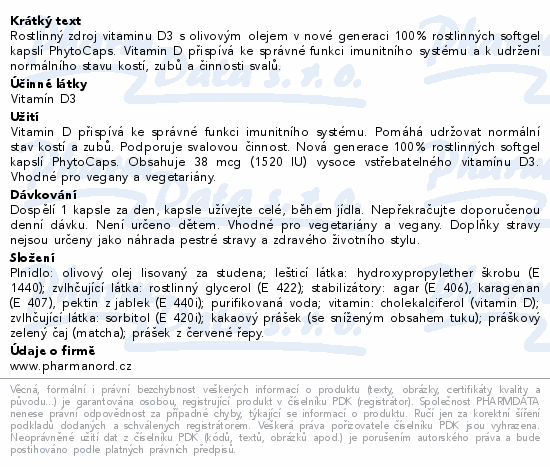 Pharma Nord Bioaktivní D-Pearls Phyto 38mcg cps.80