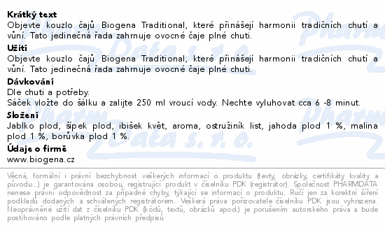 Biogena Ovocný mix 20x2g