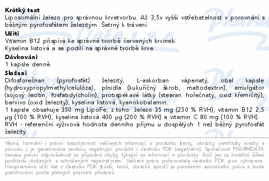 GS Železo Lipo Fe cps.30