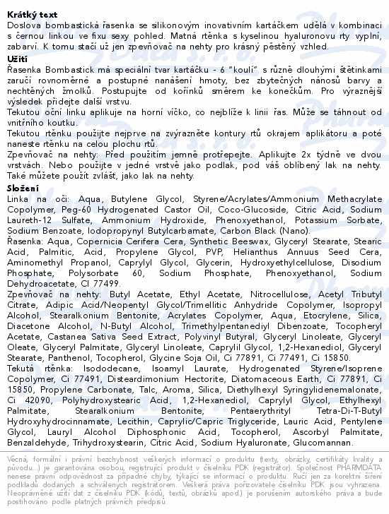 Dermacol Dekorativní dárk.sada s řasenk.Bombastick